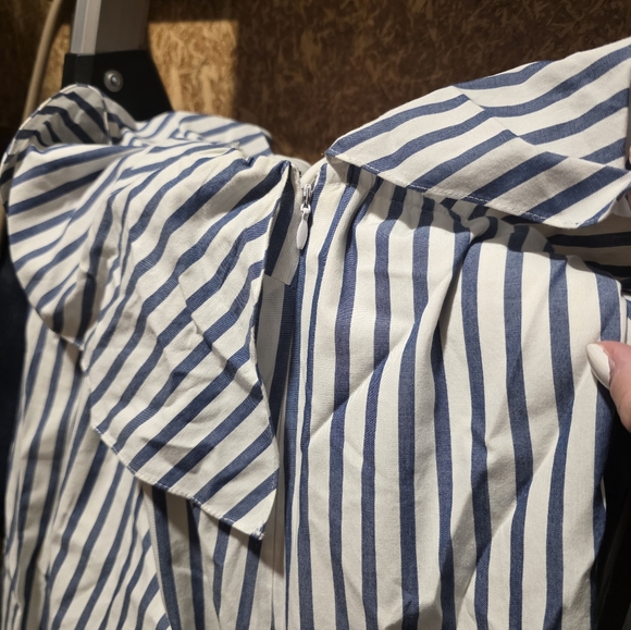 Alice + Olivia Blue Asymmetrical One Shoulder Dress - Picture 5 of 5